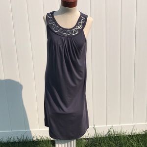 Small gray sleeveless dress